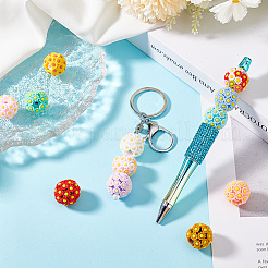 12шт 12 цвета непрозрачные акриловые бусины&nbsp;KY-PH0001-99