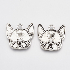 Pendentif chiot en alliage de style tibétain&nbsp;TIBE-S314-21AS-LF
