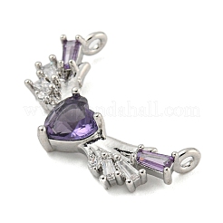 Латунные микро проложить кубический цирконий подвеска&nbsp;LS-KK-Q812-02B