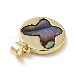 Подвески-бабочки из натуральной ракушки пауа&nbsp;KK-F877-03G