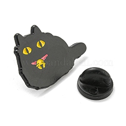 Épingles en émail de chat de dessin animé&nbsp;JEWB-K016-10B-EB
