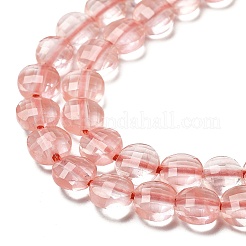 Вишневого кварца стеклянные бусы пряди G-C179-A6mm-16