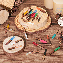 26 шт. подвески из прозрачной и непрозрачной смолы и орехового дерева в двух стилях&nbsp;RESI-TA0002-57