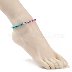 Cavigliera elasticizzata con perline in ematite sintetica da donna&nbsp;AJEW-AN00496