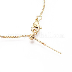 Регулируемые браслеты-слайдеры из латунных бусин для женщин BJEW-T022-20G