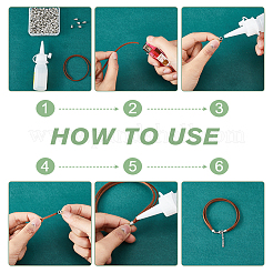 200 шт. концы шнура из сплава&nbsp;FIND-FH0009-31