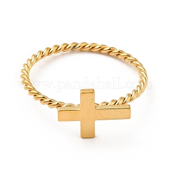 Siegelring aus Edelstahl 304&nbsp;RJEW-P036-01G-A