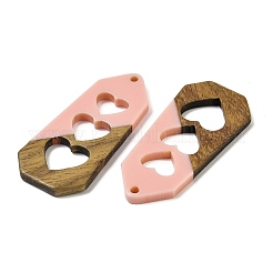 Подвески из смолы и ореха WOOD-I013-06C