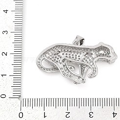 Pendentifs avec zircon cubiques à micro-pavés en laiton&nbsp;KK-M307-08P