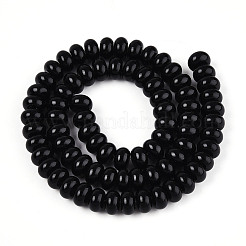 Непрозрачные с напылением стеклянные бусины GLAA-ZX008-8mm-18F