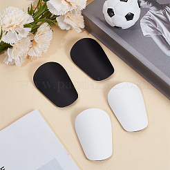 2パリ2色プラスチックすね当て  通気性のあるシンガードスリーブ  サッカー用  フットボールゲーム  ミックスカラー  83.5x56x17.5mm  1 パリ/カラー&nbsp;AJEW-CN0007-04