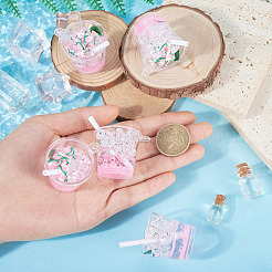 Большие подвески из прозрачной смолы&nbsp;RESI-TAC0019-04C