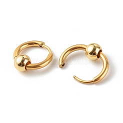 Серьги-кольца Huggie Hoop из нержавеющей стали 304 EJEW-JE04555-02