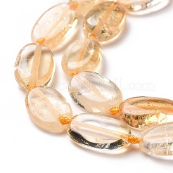 Природный цитрин бисер нитей G-P478-02