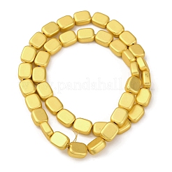 Стеклянные бусины с гальваническим покрытием  EGLA-H109-09H