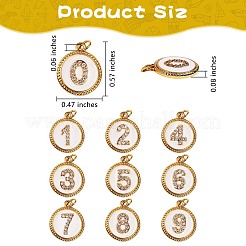 10шт 10 стиля латунные микро проложить прозрачные кубические циркониевые подвески ZIRC-SZ0001-53