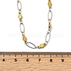 Ожерелья из цветочной цепочки из нержавеющей стали 304 для женщин NJEW-A046-02C-GP