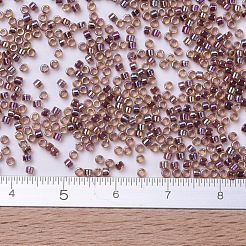 MIYUKIデリカビーズ  シリンダー  日本製シードビーズ  11/0  （db0091)クランベリーライニングライトトパーズab  1.3x1.6mm  穴：0.8mm  約2000PCS /ボトル  10 G /ボトル&nbsp;SEED-JP0008-DB0091