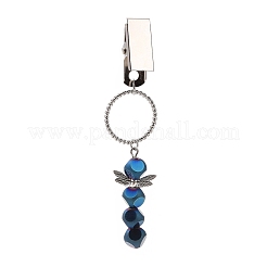 Гальванический съемник зажимов для кредитных карт со стеклянными бусинами&nbsp;HJEW-JM00969