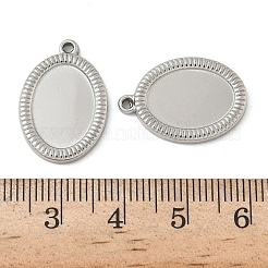 Оправы для подвесок из нержавеющей стали 304 в виде кабошонов STAS-D127-18A-P