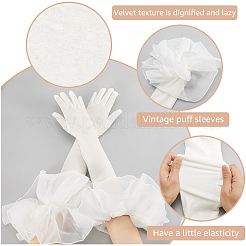 Бархатные перчатки с длинными пальцами AJEW-WH20067-005C