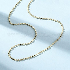 Цепочки из латунных шариков толщиной 2 мм MAK-L045-07G