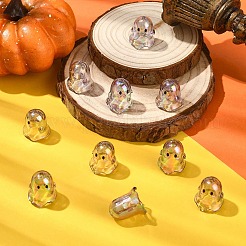 10 capuchon de perles en acrylique transparent.&nbsp;TACR-YW0003-23A