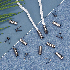 50 Stück abnehmbare Kordelstopper aus Legierung.&nbsp;FIND-CP0003-49