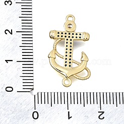 Ciondoli connettore in ottone micro pavé di zirconi cubici&nbsp;CU-CBAE7DF-02G