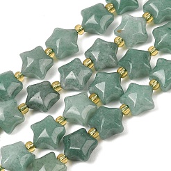 Естественный зеленый авантюрин бисер нитей&nbsp;G-Z080-A12-10mm