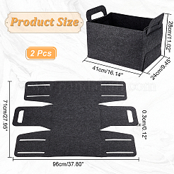 Складная войлочная корзина для хранения AJEW-WH0347-17B