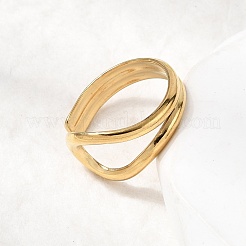 5 шт. открытые манжеты из нержавеющей стали 304 для женщин&nbsp;RJEW-K313-04G