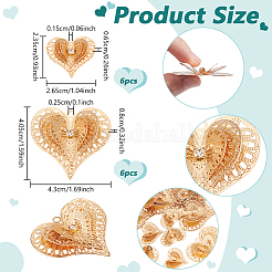 12шт 2 стиля латунные подвески&nbsp;KK-NB0003-92LG