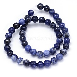 Sodalite perles rondes naturelle brins&nbsp;G-F222-39-12mm