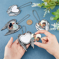 4 комплект из 2 стилей цинкового сплава для термопереноса и сублимации AJEW-FH0003-32