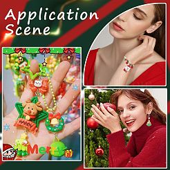 48шт 12 стиля рождественская тема непрозрачные подвески из смолы RESI-SC0005-66