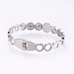 Bracelets en acier inoxydable 304&nbsp;BJEW-P223-10P