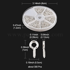 300 шт. Железный винт с ушком IFIN-YW0001-64