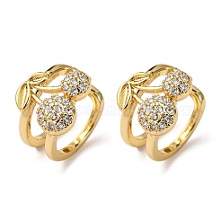 Серьги-манжеты из циркония EJEW-D328-06G-02