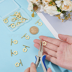 15шт латунные застежки&nbsp;KK-ME0002-34G