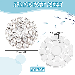 Кабошоны из сплава со стразами ALRI-GA0001-09S