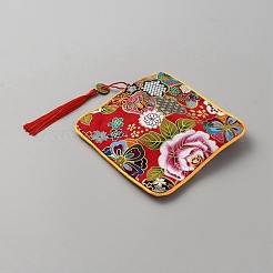 Квадратные тканевые пакеты для упаковки ювелирных изделий ABAG-WH0032-68E