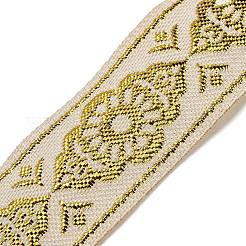 Жаккардовая цветочная лента из полиэстера в этническом стиле OCOR-XCP0002-38