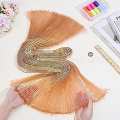 Полиэстер русалки плиссированная ткань DIY-WH0678-74A