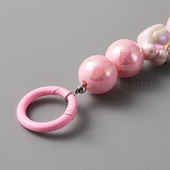 Непрозрачные акриловые круглые ремни с принтом в виде лап и радуги&nbsp;PURS-WH0001-50D