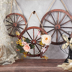 Набор настенных украшений из натурального дерева HJEW-WH0047-22