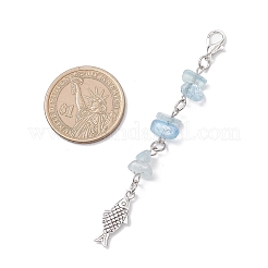 Подвесные украшения из натурального розового кварца&nbsp;HJEW-JM04129