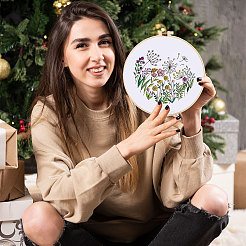 Наборы для вышивки цветов своими руками DIY-GL0004-115