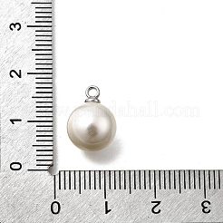 Подвески из АБС-пластика с жемчугом&nbsp;FIND-H052-01F-01P