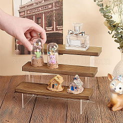 3-stöckige transparente Acryl-Actionfiguren mit Risern&nbsp;ODIS-WH0002-91-WH